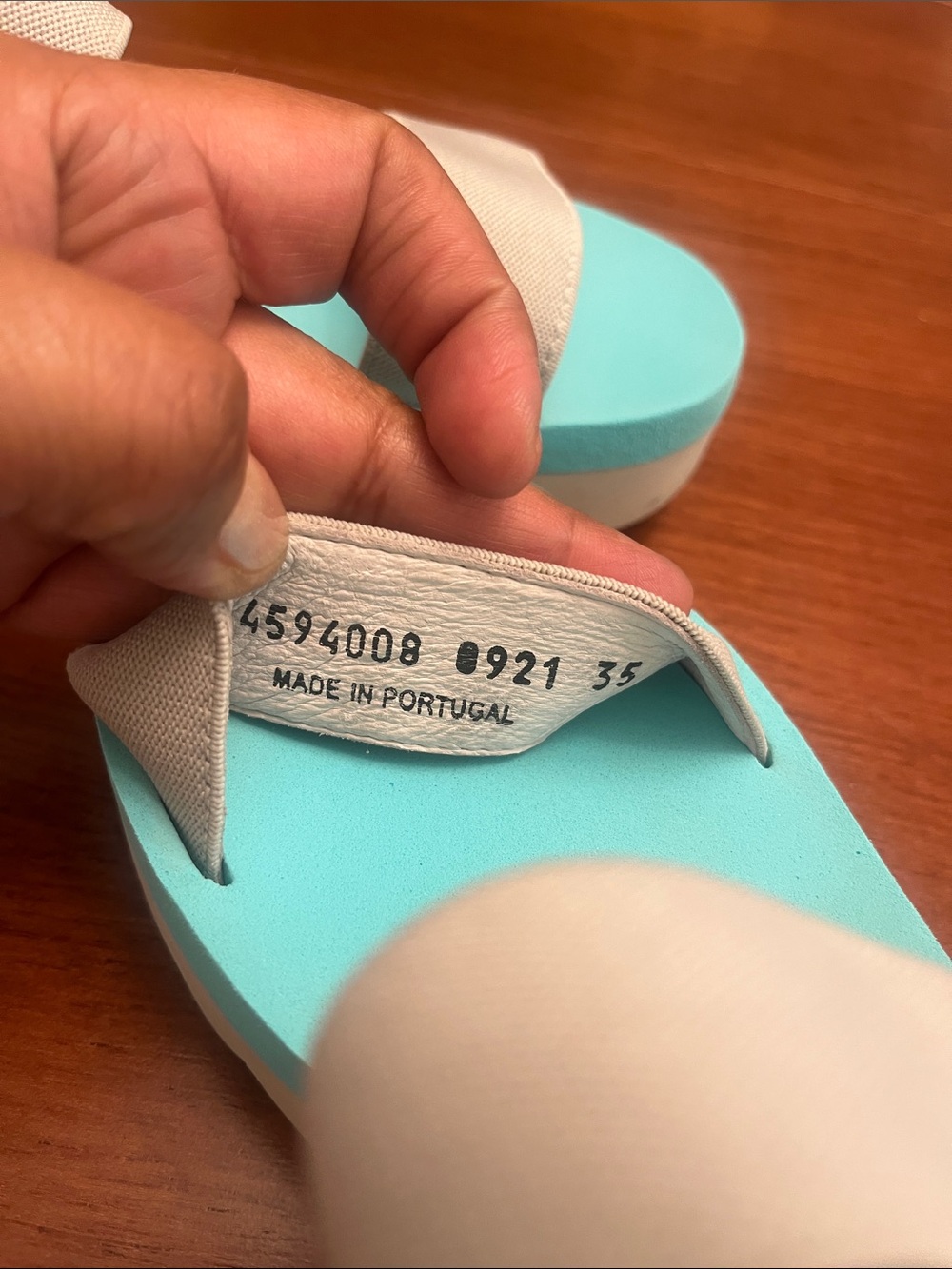 Fly London Yaci teal wedge sandals Sz 5 - Picture 8 of 11